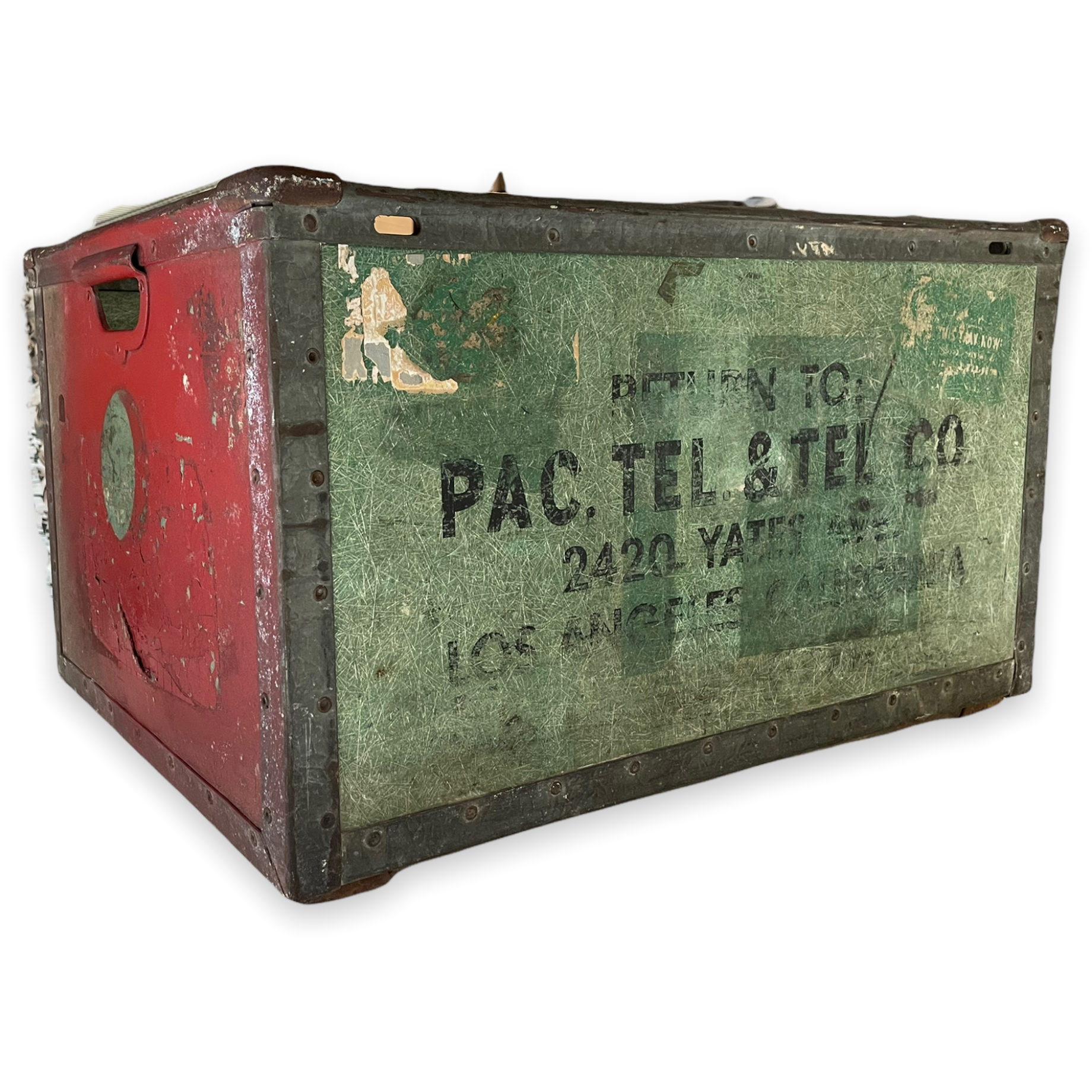 Vintage Pacific Tel & Tel Co. Delivery Box